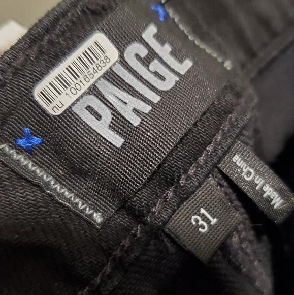 Paige | Women Black Pearlized Stone Coated High Rise Mini Skirt US31 - Picture 6 of 14